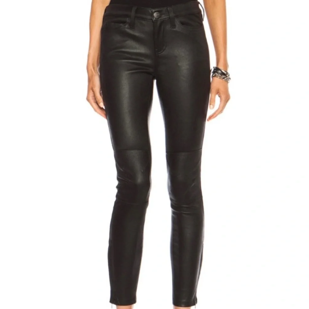 Current Elliot Leather Biker Pant - Picture 1 of 16